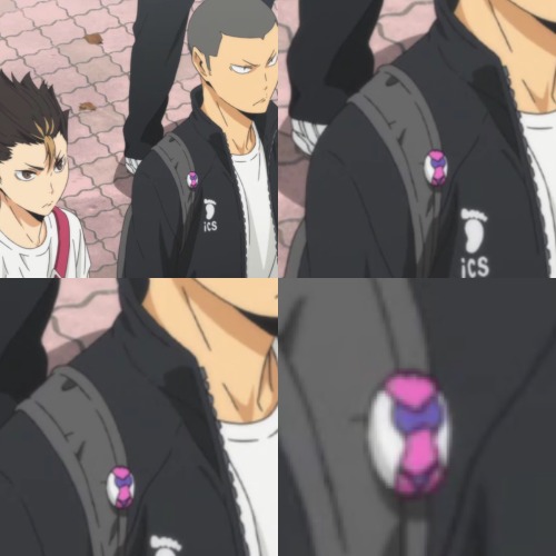 anime-newbie23:Can we all just take a moment and realize the button on Tanaka’s book bag lol