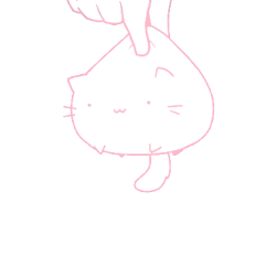 kittencafe:  A cute kitty blob just for you~ (and transparent!) 