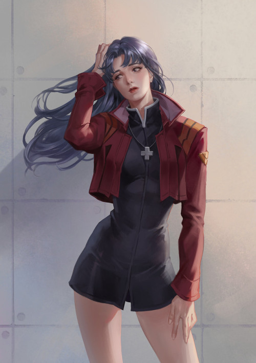 Katsuragi Misato Sora Kim https://www.artstation.com/artwork/Z5Xd8N