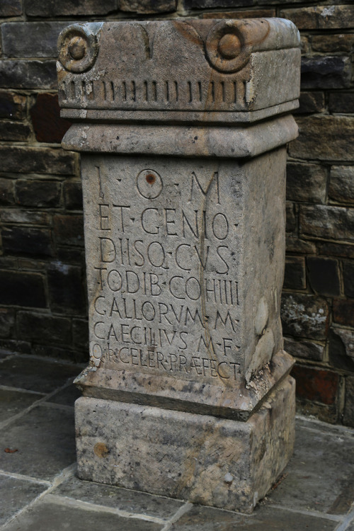 thesilicontribesman:Roman Altar Replicas Excavated at Vindolanda Roman Fort, near Hadrian’s Wall, No