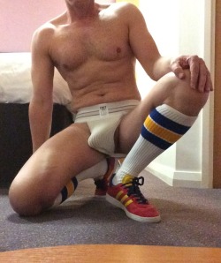 otcsocks8:New tubes and jock. The socks have a surprise in store - they’re a little bit longer than these pics make out 😉
