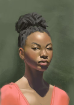 fyblackwomenart:  Portret Study 11 by Rindoukan