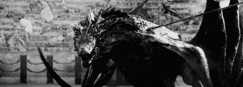 rubyredwisp: Daenerys Targaryen vaulted onto the dragon’s back, seized the spear,