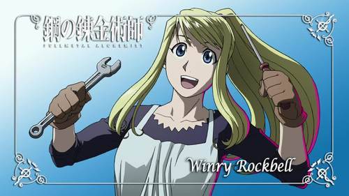 FMA Fullmetal alchemist Winry Rockbell in brotherhood style & in