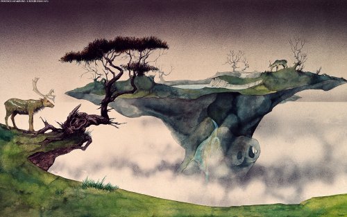 rene-art: photographyartanddesignblog: Roger Dean Unf I love Roger Dean’s surreal landscapes.