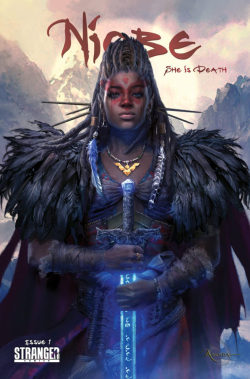 superheroesincolor: Niobe: She Is Death (2018)  //  Stranger Comics  A shadow had fallen across the vast and volatile world of Asunda, as nations crumbled and oceans swelled in blood. Some say the devil walked again and no man could stand against him.
