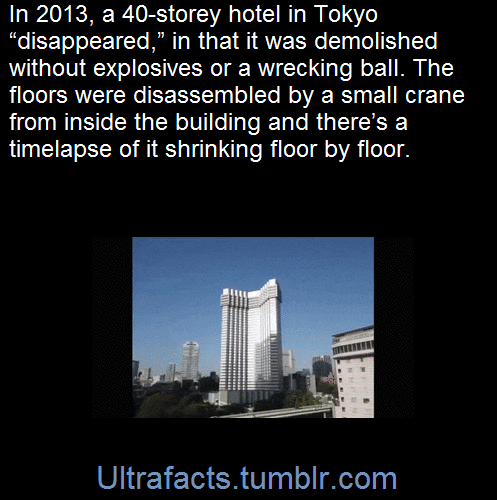 ultrafacts:Japanese construction company Taisei Corporation has developed a form of building demolit