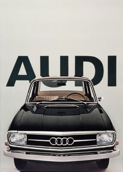 GGK, poster series for Audi, 1965. Audi AG, Germany. Via eMuseum