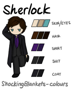 shockingblankets:  Sherlock and John colours.