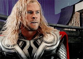 simplychrishemsworth: asgardian dork in a cape