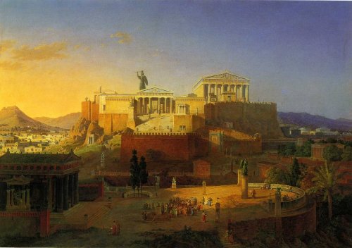 the-noble-northern-spirit:Leo von Klenze (1784-1864), The Acropolis at Athens