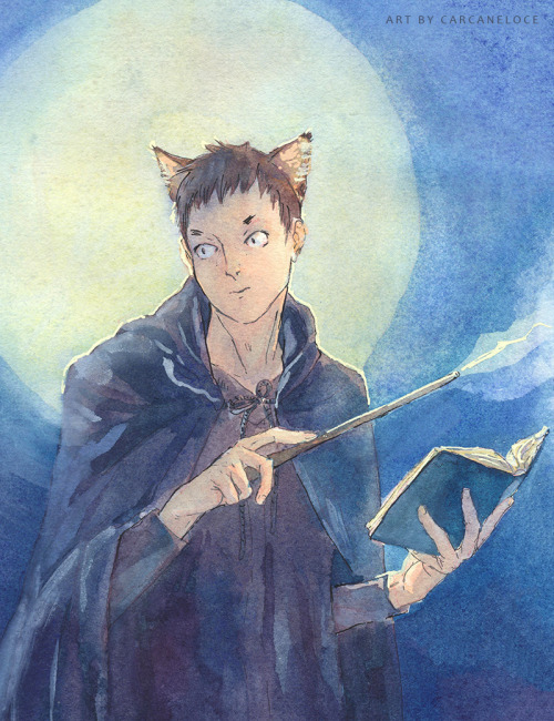  “Once in a blue moon…" Fukunaga as the wizard cat from Magic Cat Academy Google D
