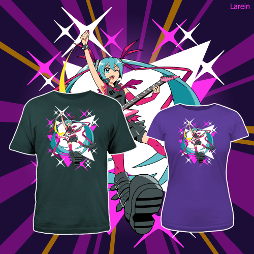 Hello! I submitted a design to the Miku Expo For Fans By Fans Rock Challenge! If you would like to b