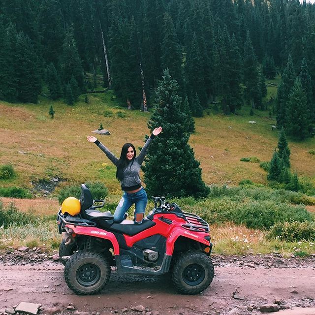 teenschicks:  ATV riding in the mountains of Colorado🌲😀😀  ATV riding in