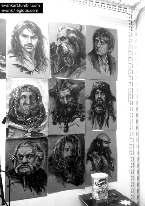 evankart:  Company of Thorin Oakenshield(15/09) haha, I lost 3 followers today. It’s because icon thing? Mysterious… :)  OH MY GOSH OIN AND DORI LOOK AMAZING.  Also, I’d love a print of Dwalin my goodness.