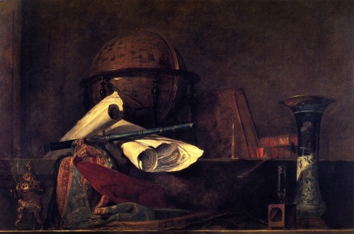 Attributes of the Sciences (1731). Jean Siméon Chardin (French, 1699-1779). Oil on canvas. Musée Jac