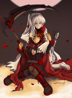 fyeah-rwby:  WhiteRose huntress AU  