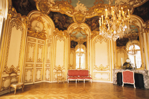 Germain Boffrand (architect). Salon de la Princesse, at Hôtel de Soubise; with eight canvases by Cha