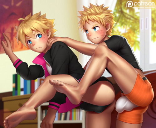 homrih: Patreon reward of June 2017.Father and son come from BORUTO :Dwww.pixiv.net/member_i