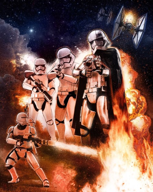 comicsforever:Star Wars: Episode VII - The Force Awakens // artwork by Paul Shipper (2015)