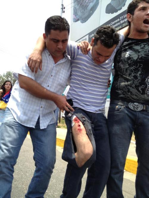 Protest aftermath in Barinas, Venezuela