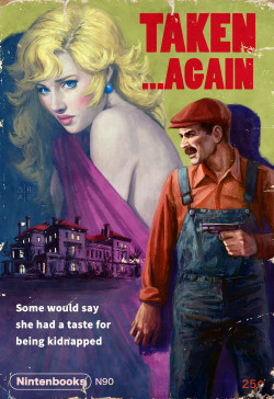 gamefreaksnz:  Nintenbooks Pulp Novel style posters by Astor Alexander 