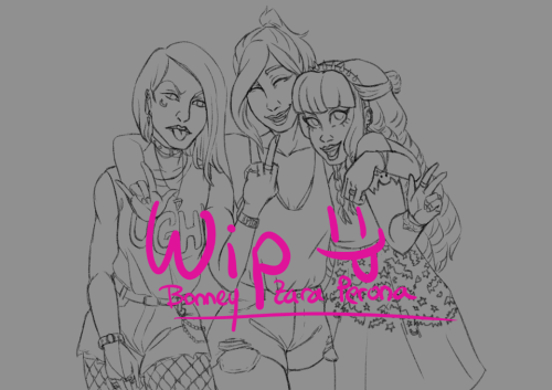 zorume-art: zorume-art:~ WIPs - Bonney, Zara & Perona ~Bonney and Perona are from One Piece, Zar