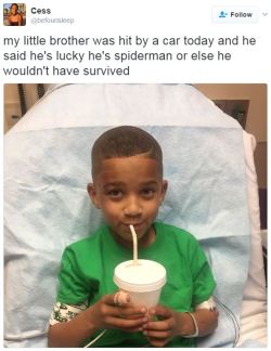 tyrannosaurus-trainwreck: bellygangstaboo:   This made me tear up.    We all can be heroes! Aw, baby. 