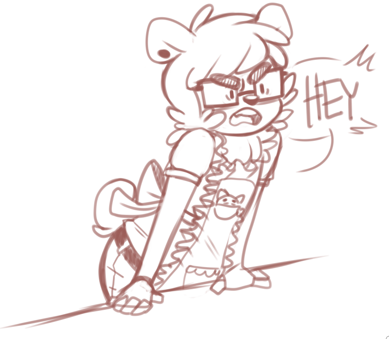 hensa:hes too small to see over the counterX3