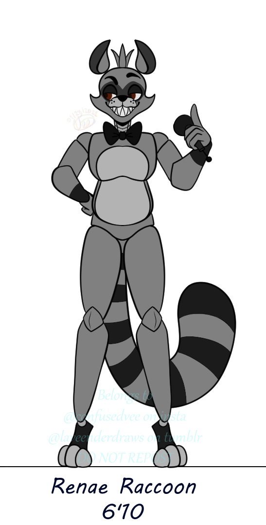 I Did A Height Lineup With My FNaF AU Ocs! Ive Had This AU (called Five Nights At Renaes (FNAR)) Since