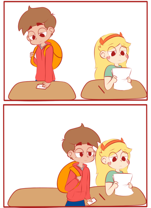 starydraws:  Sweet Starco Notes Au.