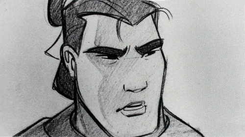 Mulan storyboard art by Dean DeBlois