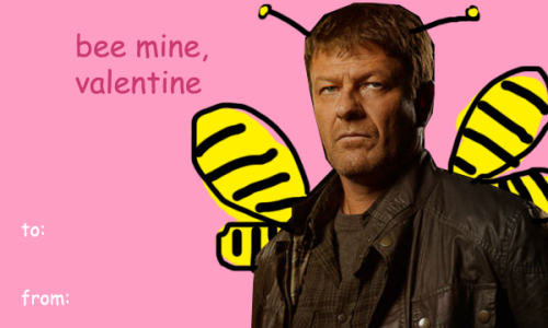 sashayed:i made you guys some romantic valentines from the most important movie in the world at work