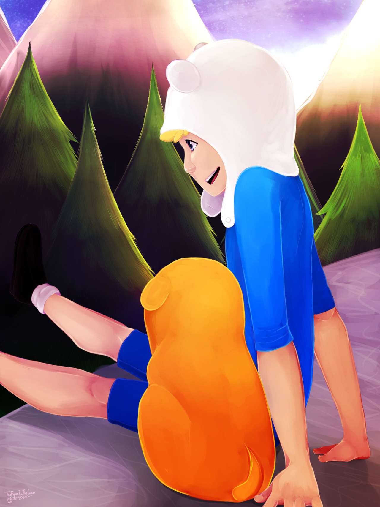 thefigureinthecorner:  Adventure Time print for Anime North!I’m honestly really
