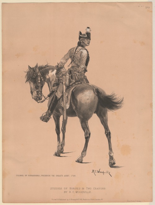 vfreie:Study of a Prussian cuirassier officer, by Richard Caton Woodville Jr.Source