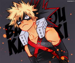 aizawashoutta:   ★  Bakugou Katsuki : Blowing off on ch 164 &amp; 165  ★    ↳  coloring request by: @katsvki​​ ~  ♥    ♥   