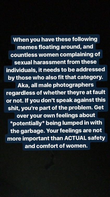 swolizard:  Instagram story today about male “photographers” and how to help potentially pick out the bad ones so you never have to deal with a bad experience shooting