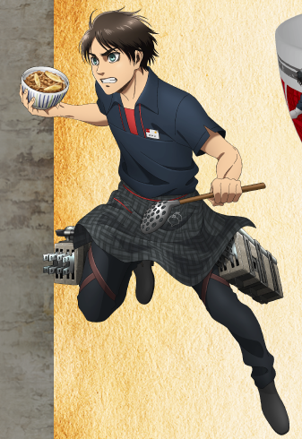 snkmerchandise: News: SnK x Nakau Fast Food Restaurant “Shingeki no Chouri”