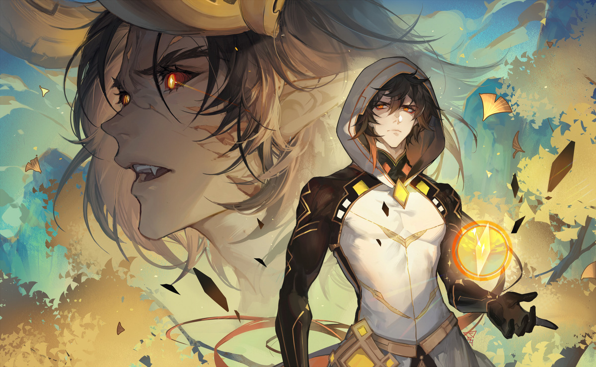 Anime Pop Heart Sea 创龙点睛 Zhongli Genshin Impact Anime Pop Heart Sea 创龙点睛 Zhongli Genshin Impact