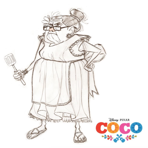 Character designs for Abuelita by Zaruhi Galstyan 