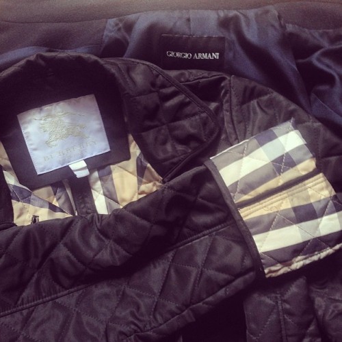 Oops. Shopping happened. #armani #burberry #bargainshopper #noseriously