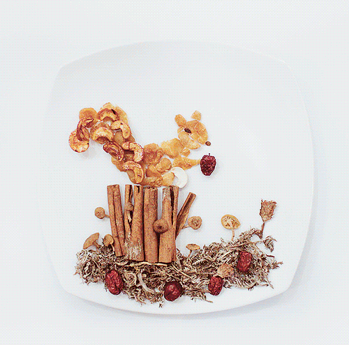 chickabiddy:  Lovely Food Art Plates made by lovelimzy   Fucking cool!!!
