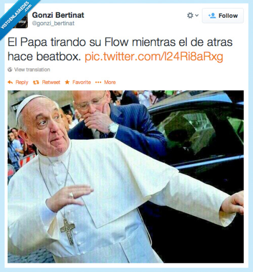 Yo, Francis Pope, in da houz por @gonzi_bertinat http://ift.tt/1omUAO5