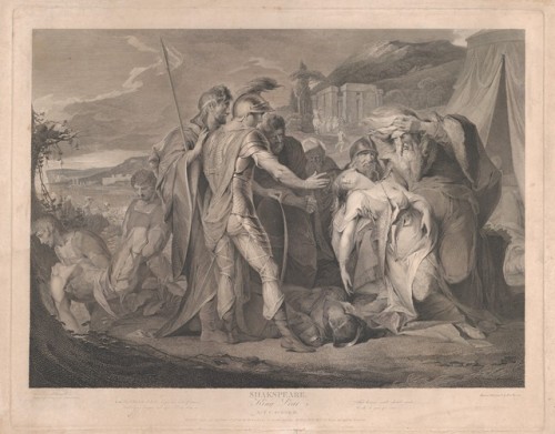 met-drawings-prints: King Lear Weeping Over the Body of Cordelia (Shakespeare, King Lear, Act 5, Sce