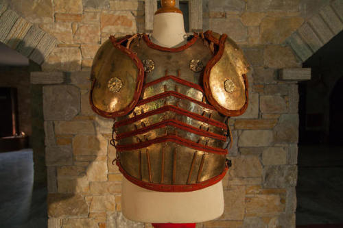 Reproduction of a 12th century BC bronze segmented armor based on the temple reliefs of Ramseum loca