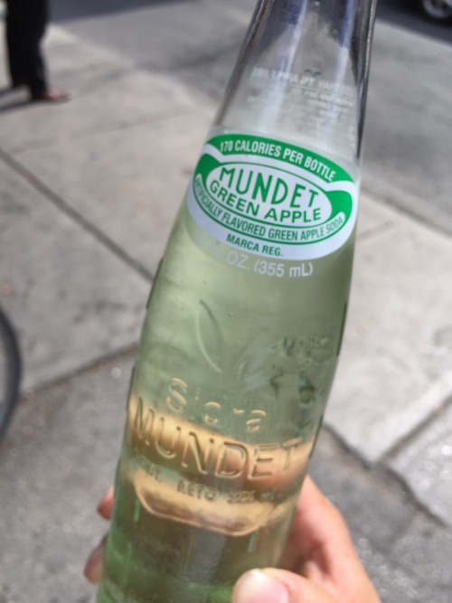 Food (drink) of the day: Mundet Green Apple Soda What about to get a regular mexican soda when the c