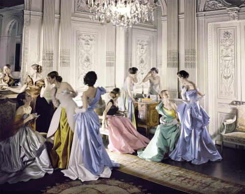 Charles James ballgowns by Cecil Beaton, in Vogue , June 1948 