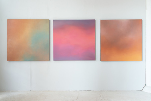 new paintings/new series - Aerial is a series of meditative abstract works. The paintings suggest el