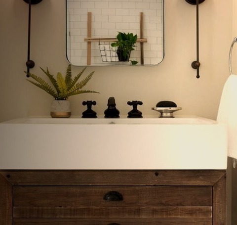 Minneapolis Farmhouse Powder Room
