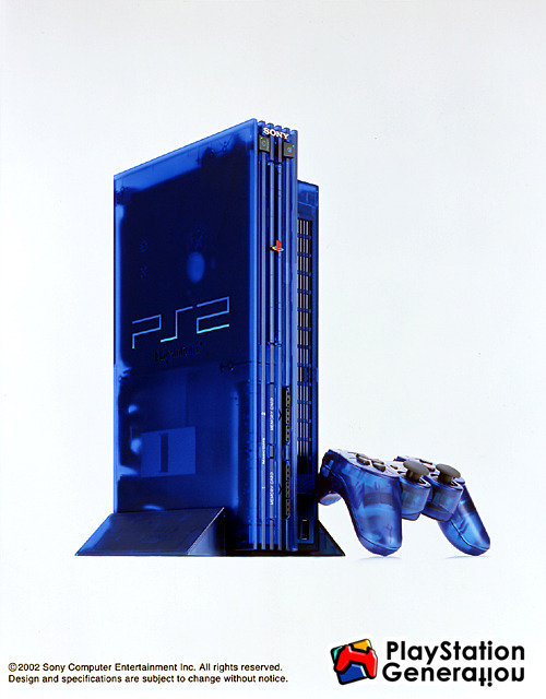 Y2K Aesthetic Institute — Sony PlayStation 2 – Ocean Blue (SCPH 